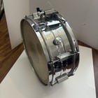 Vintage Unbranded Chrome Metal Cob 8 Lugs 5x14    Snare Drum Set Percussion Orig