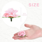 50pcs Mini Pink And White Roses Artificial Flowers Bulk  1 6  Small Silk Fake R