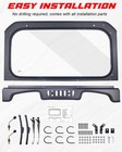 Front Glass Windshield Vents Window For Polaris Rzr Xp 1000  xp Turbo 2019-2023