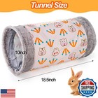 Zenfun 2 Packs Guinea-pig Rabbit Tunnel Pet Fun Tunnel  Bunny Tunnel tube Pet