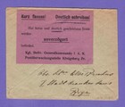 Germany Latvia 1918 Ober Ost Censorship Cover Used Riga Uk 8231