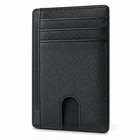 Slim Rfid Leather Wallet Minimalist Front Pocket Credit Card Holder For Unisex