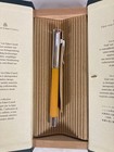 Graf Von Faber-castell Fountain Pen     Yellow amber Guilloche Body     Broad  b 