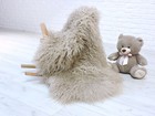 Real Icelandic Sheepskin Rug Taupe Mongolian Style Curly Rug Chair Cover 826