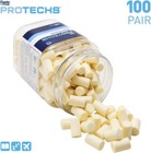 Beige Earplugs 100 Count Hearing Protection For Sleep Concerts Noise Reduction