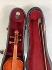 Miniature Violin Vintage 9 Inch Wooden Instrument With Case Bow Rosin Doll