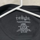 Twilight Edward   Bella T-shirt Size Large Faded Black Vampire Movie Promo Tee