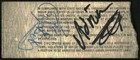 Whitesnake  band -1988 Rare Autographed Concert Ticket Stub  huntsville  Al 