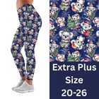 Koala Christmas Tree Holiday Women s Leggings Tc2 Extra Plus Size 20-26