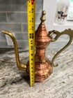 Vintage Middle Eastern Dallah Turkish Ottoman Copper With Bronze Coffee Pot