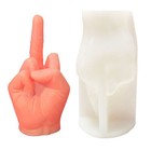 3d Middle Finger Candle Silicone Mold Diy Making Soap Plaster Resin Craft Molds