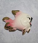 Vtg 1950s Deforest Of California Pink   Gold Fish Mcm Kitsch Ceramic Wall Art