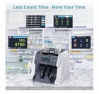 Ribao Bc-40 Mixed Money Counter Bill Counter Value Usd-cad-mxn-euro Brand New