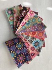 Inside outside Decorative Fabric Iron On Patches-set Of 10  3    X Flower Power