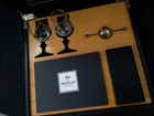 The Macallan Distillery Advertising Tasting Glasses Set W  Case   Metal Ladle