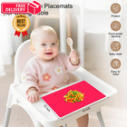Placemats For Kids - Toddler Silicone Placemat 16 12 Inches  Multicolor