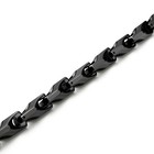 Urban Jewelry Stunning Men s Tungsten 22 Inches Black Toned Link Chain Black