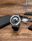 Casio Ga2100 G-shock Silver Case Black Dial Sports Watch With Box