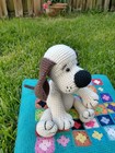 Crochet White Dog Handmade Doll Stuffed Animal Toy