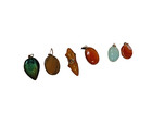 Old Antique Vintage Rare 6 Unique Different Shape   Colour Stone Pendant