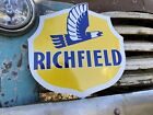 Antique Vintage Old Style Richfield Gasoline Sign