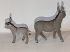 Schleich Grey Donkey   Foal Baby 2013 2014 Farm Animal Figures