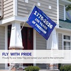 Anley 3x5 Ft 250 Years Of Freedom 1776-2026 Flag 250th Anniversary American Flag