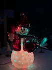 Fiber Optic   Collectible Snow Man 17  Inches Tall