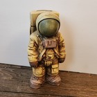 Vintage 1960s Astronaut Coin Bank Ceramic Japan Space Age 6 5    With Stopper