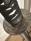 Black Katana Sword Set With Display Stand  Never Used  Played Stainless Steel