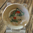 Vtg Porcelain 12 Piece Childrens Tea Set Lustre Ware Country Cottage Scene Japan
