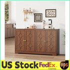 55 In Modern Sideboard Buffet Cabinet Wooden Credenza W storage For Living Room