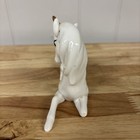 Vintage 1980   s White Porcelain Unicorn Figurine Gold Horn By Enesco 4    X 6   