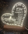 Engraved Memorial Night Light For Loved One 