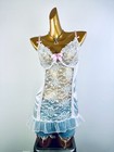 Vintage Vtg 90s Coquette Bustier Corset Slip Dress
