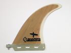 Shapers Surfboard Fin Longboard 8 5  Fiberglass Bamboo New Dolphin Template