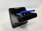 Vintage Black Ceramic Tile Soap Dish Tray Holder Mid Century Modern Retro