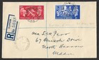 Gb 1951 King George Vi Festival Of Britain First Day Cover Registered Clapham
