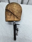 Vintage Antique Wooden Wood Hat Mold Millinery Hat Block Form With Stand 1010 22