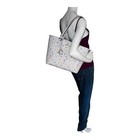 Michael Kors Jet Set Medium Carryall Airplane Print Tote White Bag Logo Nwt