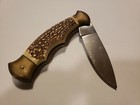 Vintage Folding Hunting Knife  3 5  Blade  C-11 440 Stainless 1016 Japan  rare 