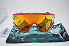 Brand New Oakley Eyeshade Red   Black With Fire Lens Oo9139-05