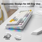 Mechanical Keyboard 96 Keys Full Size With Led Colorful Backlit Usb Wired