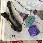 Lee s Needle Art Needlepoint Canvas Broomstick Needle Some Threads Extra Skeins