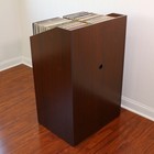 Lpbin Lp Storage Cabinet   Cordovan Cherry   Bin Style Vinyl Record Storage