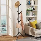 Coat Rack Stand Free Standing Tree Clothes Hanger Hat Coat Rack 8 Hooks