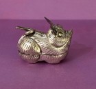 Vintage Asian Silver Rabbit Betel Trinket Box