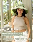 Sun Hats For Women Gardening Hat Wide Brim Ponytail Beach Medium-large Green