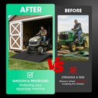 Vnn 36  X 48  Shed Ramp For Riding Mower   Lawn Anti-slip Punch Plate Ramp 2pcs