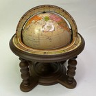 Vintage Replogle The Revere 6    Zodiac World Globe Wooden Stand Desktop Usa